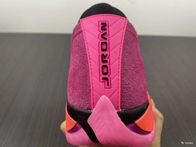 Rep TBK Pink Shocking Retro Jordan 14 DH4121-600 Low (W) 0726